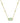 KENDRA SCOTT Elisa Lattice Frame Short Pendant Necklace in Gold Light Green Mother of Pearl