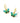 KENDRA SCOTT BLAIR BRFLY HUG GLD 358 Blair Gold Butterfly Huggie Earrings in Green Mix
