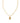 KENDRA SCOTT CRYSTAL LTR B GLD 710 Crystal Letter B Gold Short Pendant Necklace in White Crystal