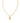 KENDRA SCOTT CRYSTAL LTR C GLD 710 Crystal Letter C Gold Short Pendant Necklace in White Crystal