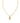 KENDRA SCOTT CRYSTAL LTR E GLD 710 Crystal Letter E Gold Short Pendant Necklace in White Crystal