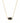 KENDRA SCOTT ELISA GLD 001 Elisa Gold Pendant Necklace in Black Opaque Glass