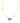 KENDRA SCOTT ELISA RIDGE GLD 506 Elisa Gold Ridge Frame Short Pendant Necklace in Indigo Watercolor Illusion