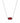 KENDRA SCOTT ELISA RHD 618 Elisa Silver Pendant Necklace in Berry