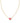 KENDRA SCOTT Framed Ari Heart Gold Short Pendant Necklace in Azalea Illusion