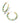 GIGI HOOP GLD 424 Gigi Gold Hoop Earrings in Blue Mix