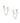 KENDRA SCOTT KINSLEY EAR SET RHD 004 Kinsley Silver Convertible Earring Set in White Crystal