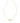 KENDRA SCOTT Lindy Rae Elisa Gold Short Pendant Necklace in White Crystal