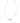 KENDRA SCOTT Lindy Rae Elisa Silver Short Pendant Necklace in White Crystal
