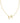 KENDRA SCOTT Pearl Gold Letter M Short Pendant Necklace in White Pearl