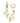 KENDRA SCOTT SHEA HUGGIE VGD 124 Shea Convertible Vintage Gold Huggie Earrings in Ivory Enamel